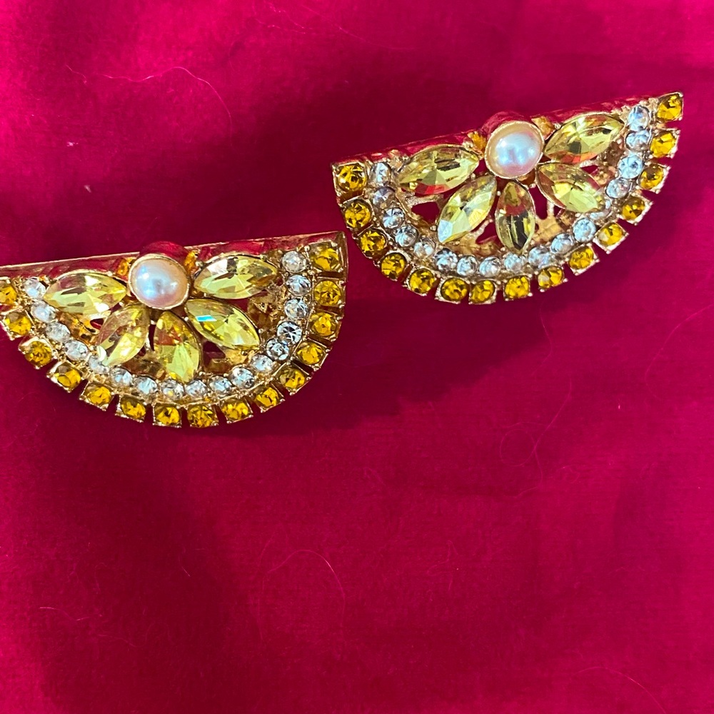 Betsey Johnson Lemon Stud Earrings